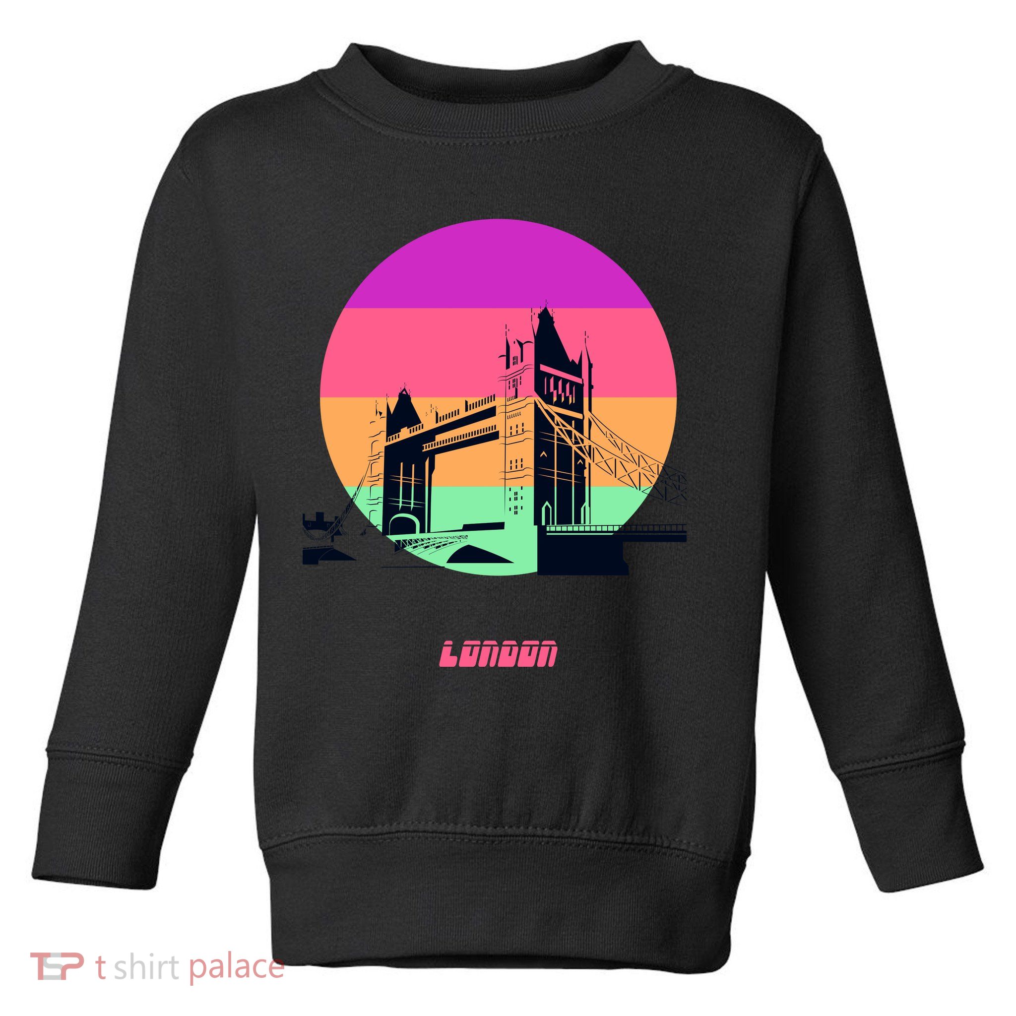 Retro Sun London Bridge Toddler Sweatshirt