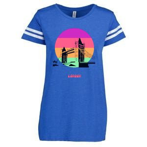 Retro Sun London Bridge Enza Ladies Jersey Football T-Shirt