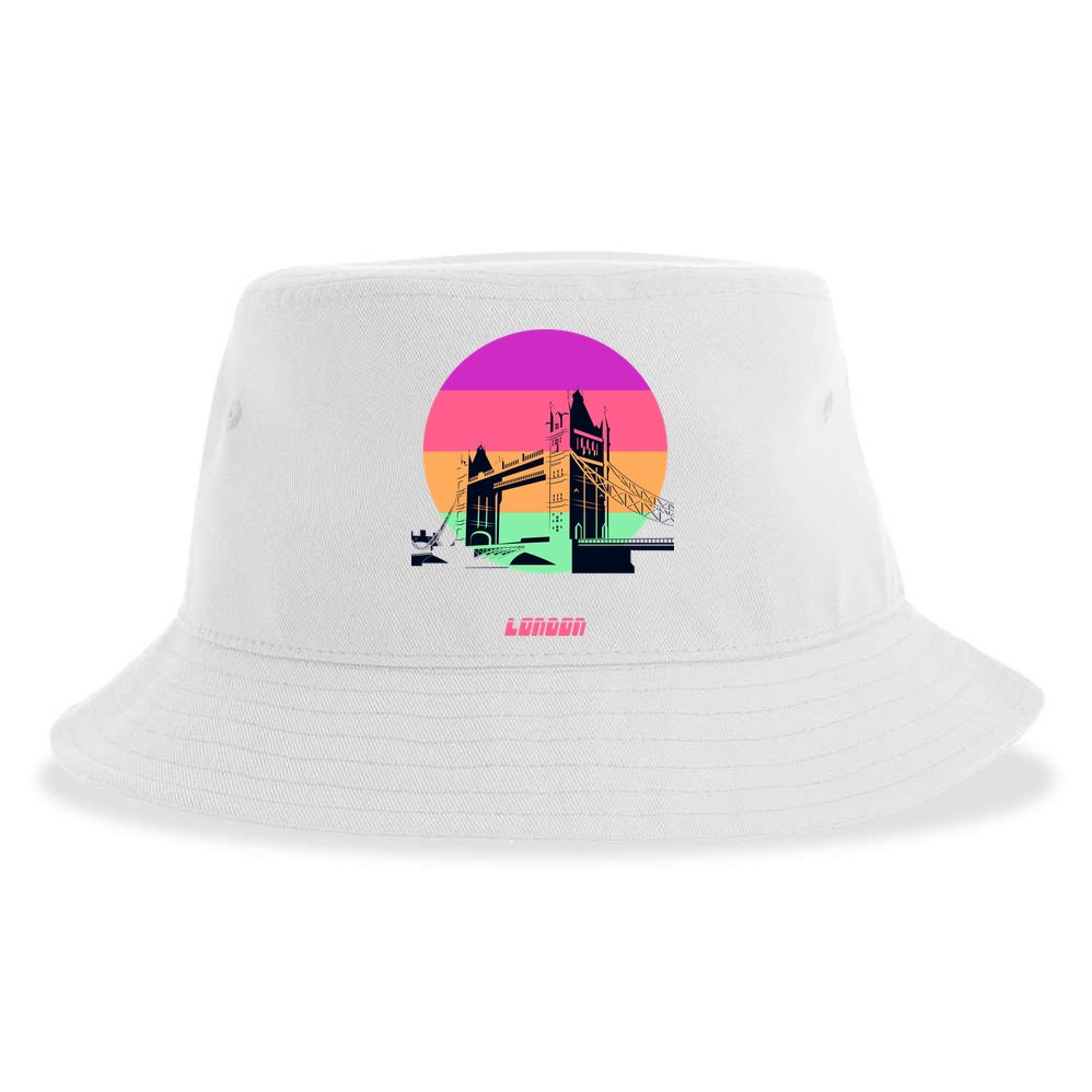 Retro Sun London Bridge Sustainable Bucket Hat