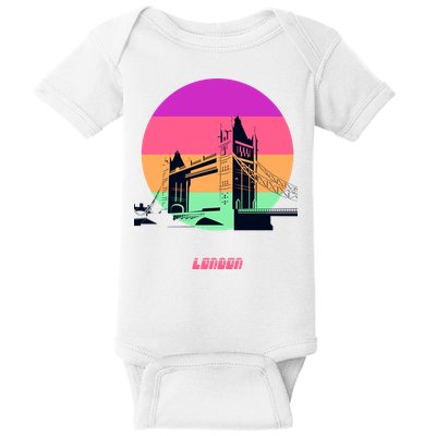 Retro Sun London Bridge Baby Bodysuit