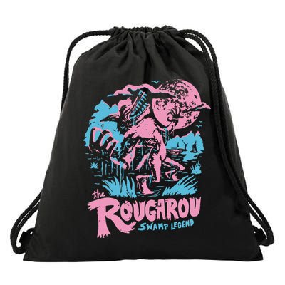 Rougarou Swamp Monster Loop Garu Drawstring Bag