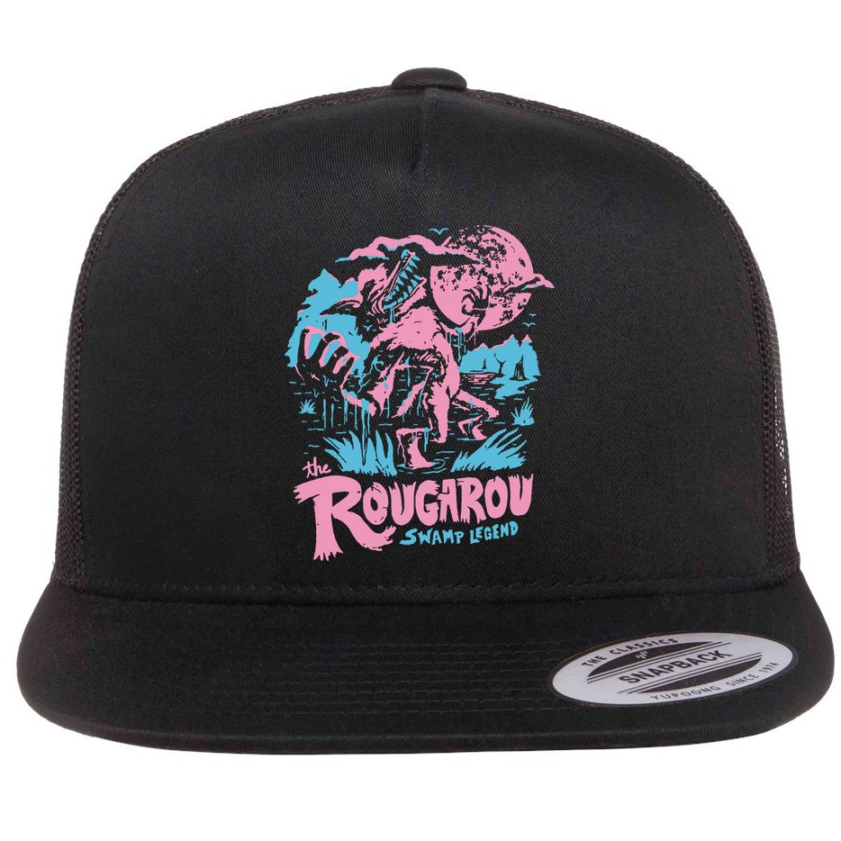 Rougarou Swamp Monster Loop Garu Flat Bill Trucker Hat