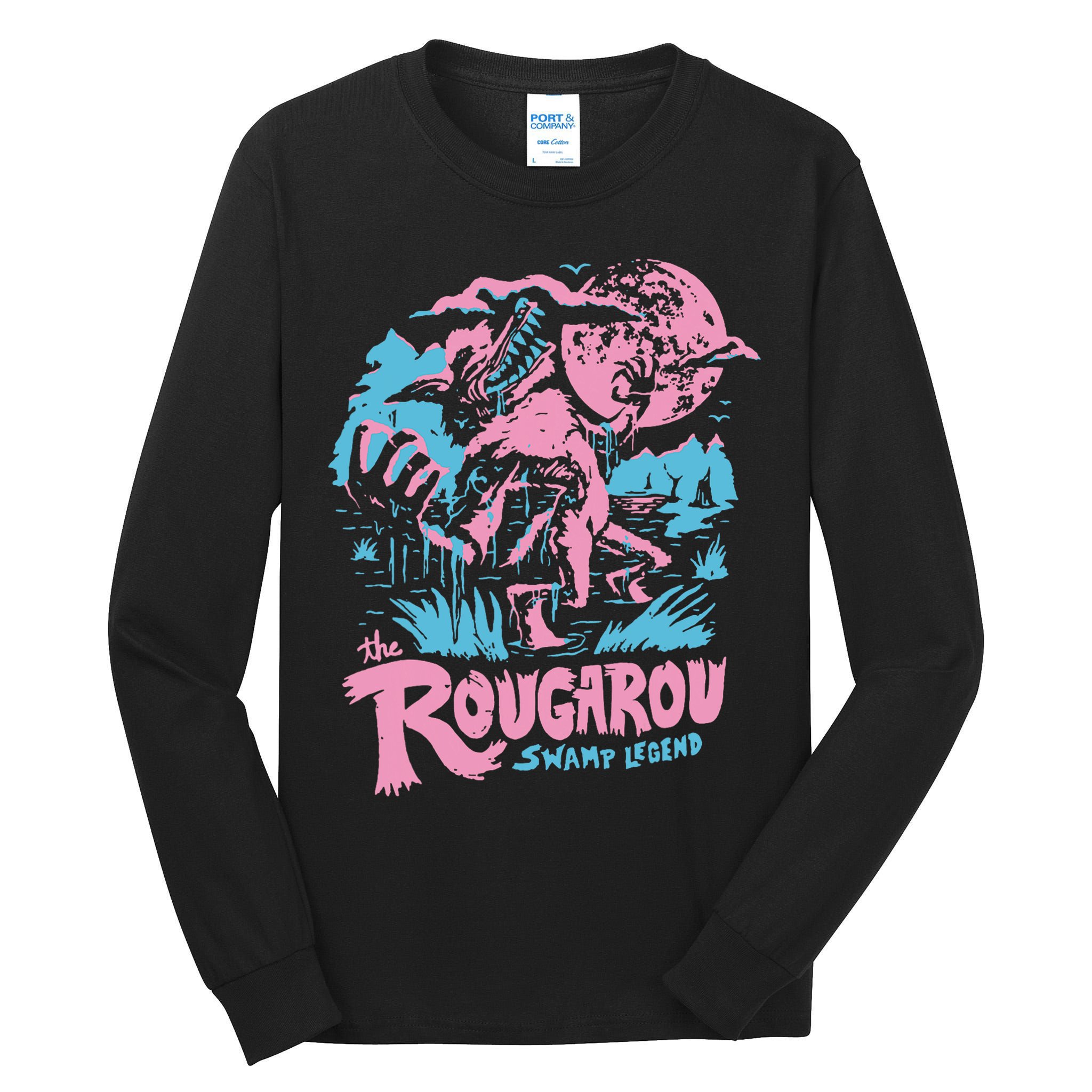Rougarou Swamp Monster Loop Garu Tall Long Sleeve T-Shirt