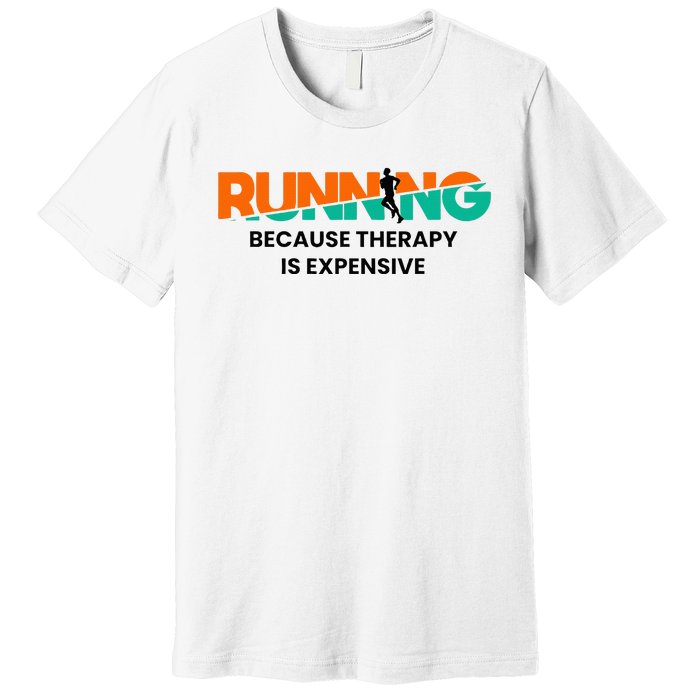 Running Sports Marathon Sprinting Funny Running Premium T-Shirt