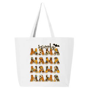 Retro Spooky Mama Thanksgiving Halloween Costume Mom Gift 25L Jumbo Tote