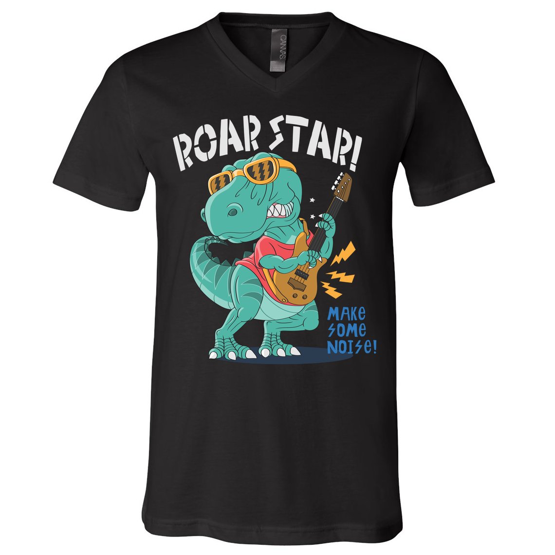 Roar Star Make Some Noise Cute V-Neck T-Shirt