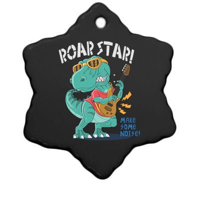 Roar Star Make Some Noise Cute Ceramic Star Ornament