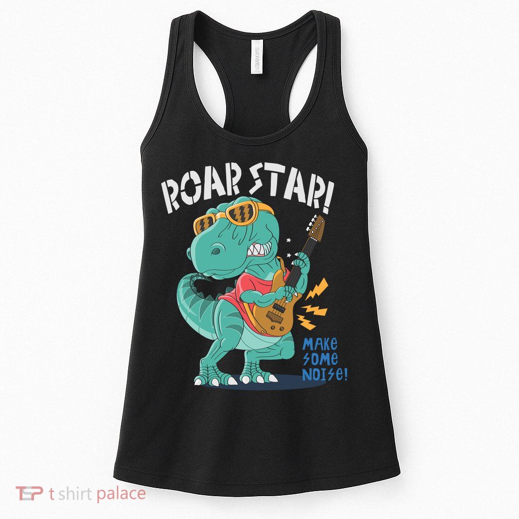 Roar Star Make Some Noise Cute Womens Tank Top