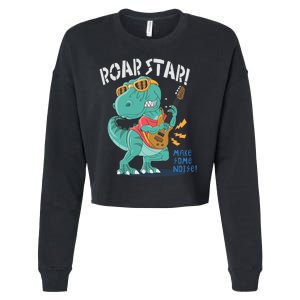 Roar Star Make Some Noise Cute Cropped Pullover Crew