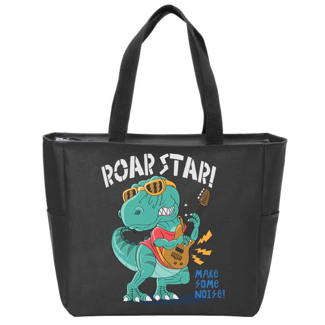 Roar Star Make Some Noise Cute Zip Tote Bag