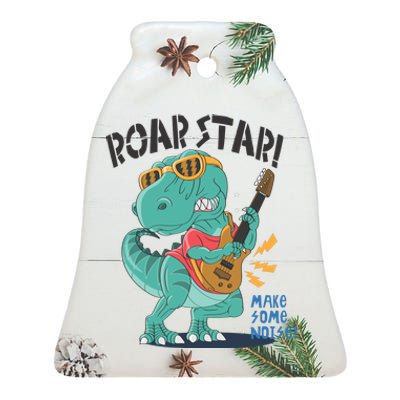 Roar Star Make Some Noise Cute Ceramic Bell Ornament