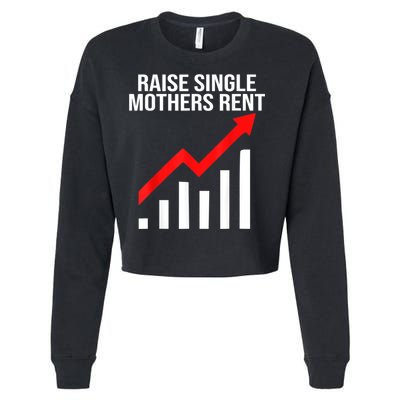 Raise Single Mothers Rent Cropped Pullover Crew