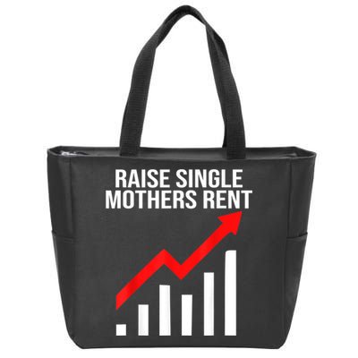 Raise Single Mothers Rent Zip Tote Bag
