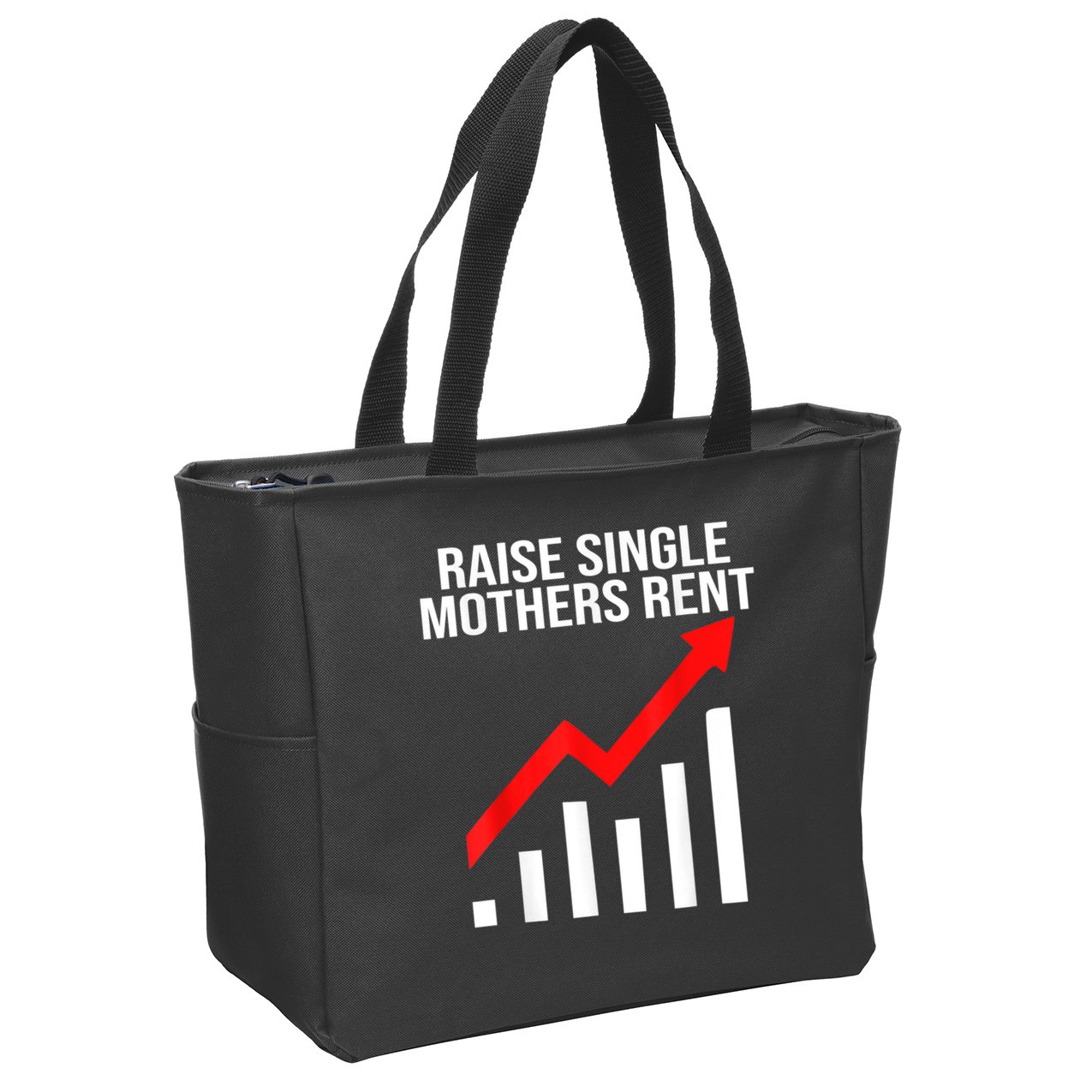 Raise Single Mothers Rent Zip Tote Bag
