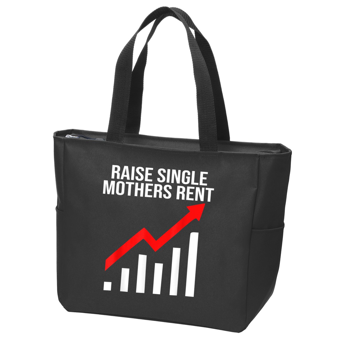 Raise Single Mothers Rent Zip Tote Bag