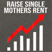 Raise Single Mothers Rent Cotton Canvas Backpack