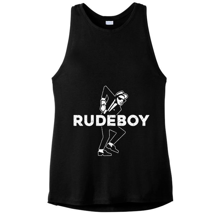 Rudeboy Ska Music Rude Boy Ladies PosiCharge Tri-Blend Wicking Tank