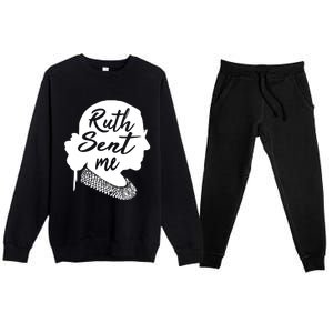 Ruth Sent Me Go Vote November Third Gift Premium Crewneck Sweatsuit Set