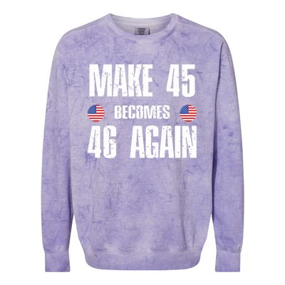 Ryan Shead Make 45 Becomes 46 Again Colorblast Crewneck Sweatshirt