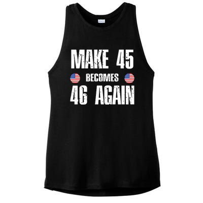 Ryan Shead Make 45 Becomes 46 Again Ladies PosiCharge Tri-Blend Wicking Tank