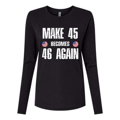 Ryan Shead Make 45 Becomes 46 Again Womens Cotton Relaxed Long Sleeve T-Shirt