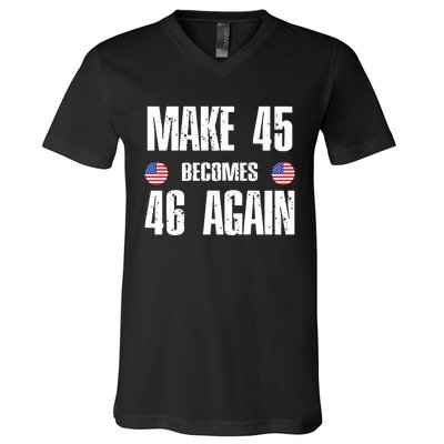 Ryan Shead Make 45 Becomes 46 Again V-Neck T-Shirt