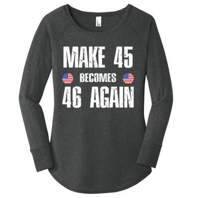 Ryan Shead Make 45 Becomes 46 Again Women's Perfect Tri Tunic Long Sleeve Shirt