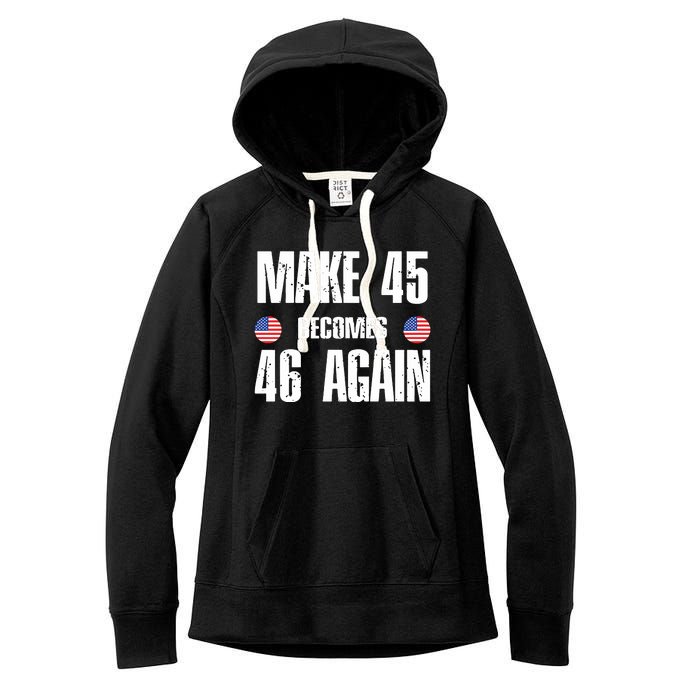 Ryan Shead Make 45 Becomes 46 Again Women's Fleece Hoodie