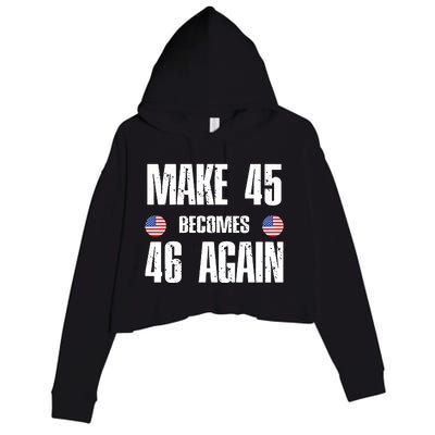 Ryan Shead Make 45 Becomes 46 Again Crop Fleece Hoodie