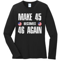 Ryan Shead Make 45 Becomes 46 Again Ladies Long Sleeve Shirt