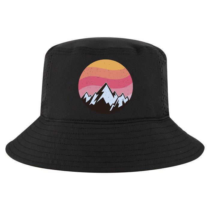 Retro Sunset Mountain Cool Comfort Performance Bucket Hat