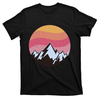 Retro Sunset Mountain T-Shirt