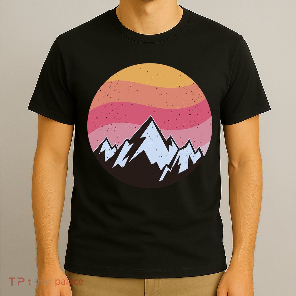 Retro Sunset Mountain T-Shirt