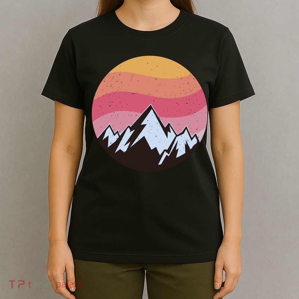 Retro Sunset Mountain T-Shirt