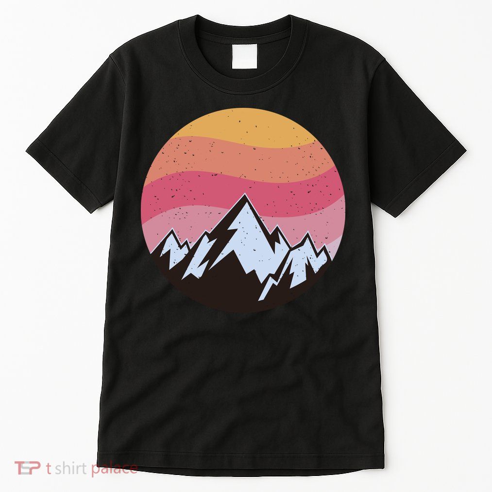 Retro Sunset Mountain Tall T-Shirt