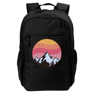 Retro Sunset Mountain Daily Commute Backpack