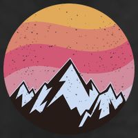Retro Sunset Mountain Adult Drive Performance Visor