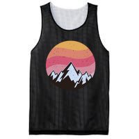 Retro Sunset Mountain Mesh Reversible Basketball Jersey Tank