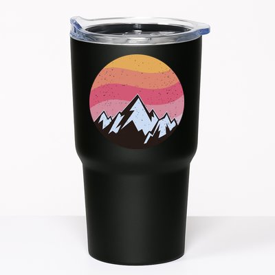 Retro Sunset Mountain Tumbler