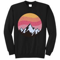 Retro Sunset Mountain Tall Sweatshirt