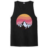 Retro Sunset Mountain PosiCharge Competitor Tank