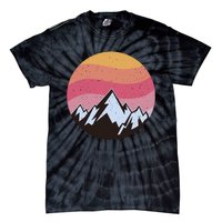 Retro Sunset Mountain Tie-Dye T-Shirt