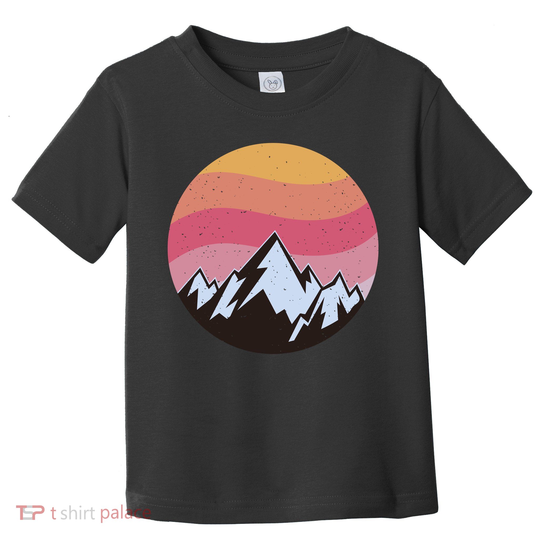 Retro Sunset Mountain Toddler T-Shirt