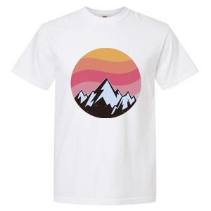 Retro Sunset Mountain Garment-Dyed Heavyweight T-Shirt