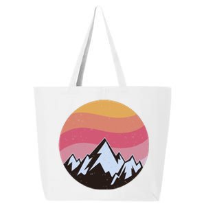 Retro Sunset Mountain 25L Jumbo Tote