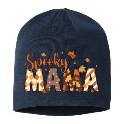 Retro Spooky Mama Halloween Sustainable Beanie