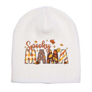 Retro Spooky Mama Halloween Short Acrylic Beanie