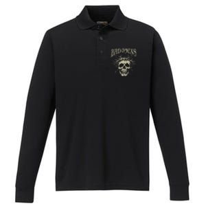 Retro Skulls Music Rock 90s Omens Pride Family Bad Gift Idea Performance Long Sleeve Polo