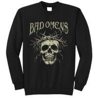 Retro Skulls Music Rock 90s Omens Pride Family Bad Gift Idea Sweatshirt