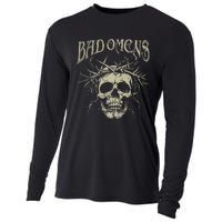 Retro Skulls Music Rock 90s Omens Pride Family Bad Gift Idea Cooling Performance Long Sleeve Crew